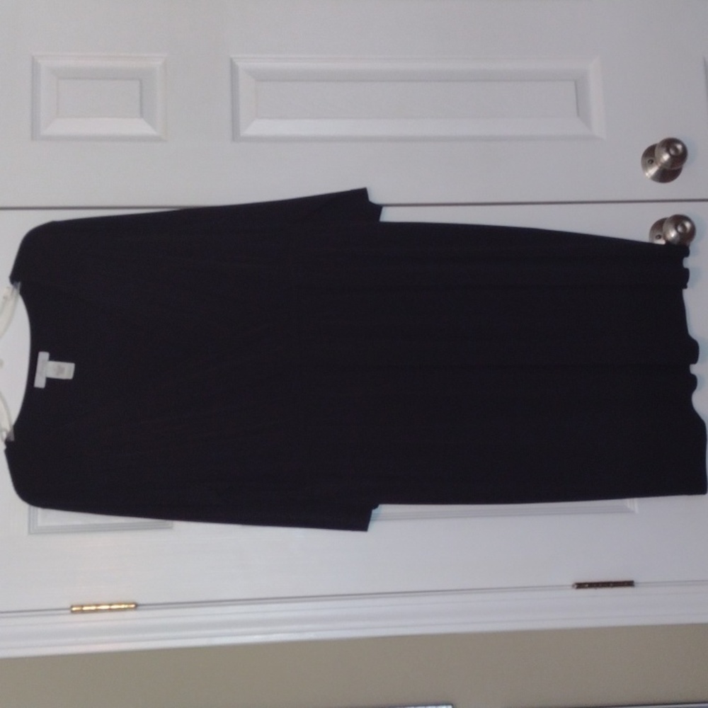 Black knit dress